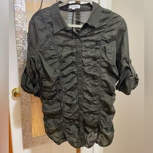 Calvin Klein Olive Button-Up Shirt